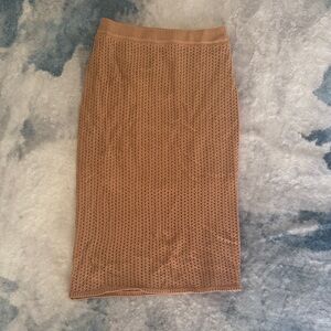 RACHEL Rachel Roy Tan Midi Skirt
